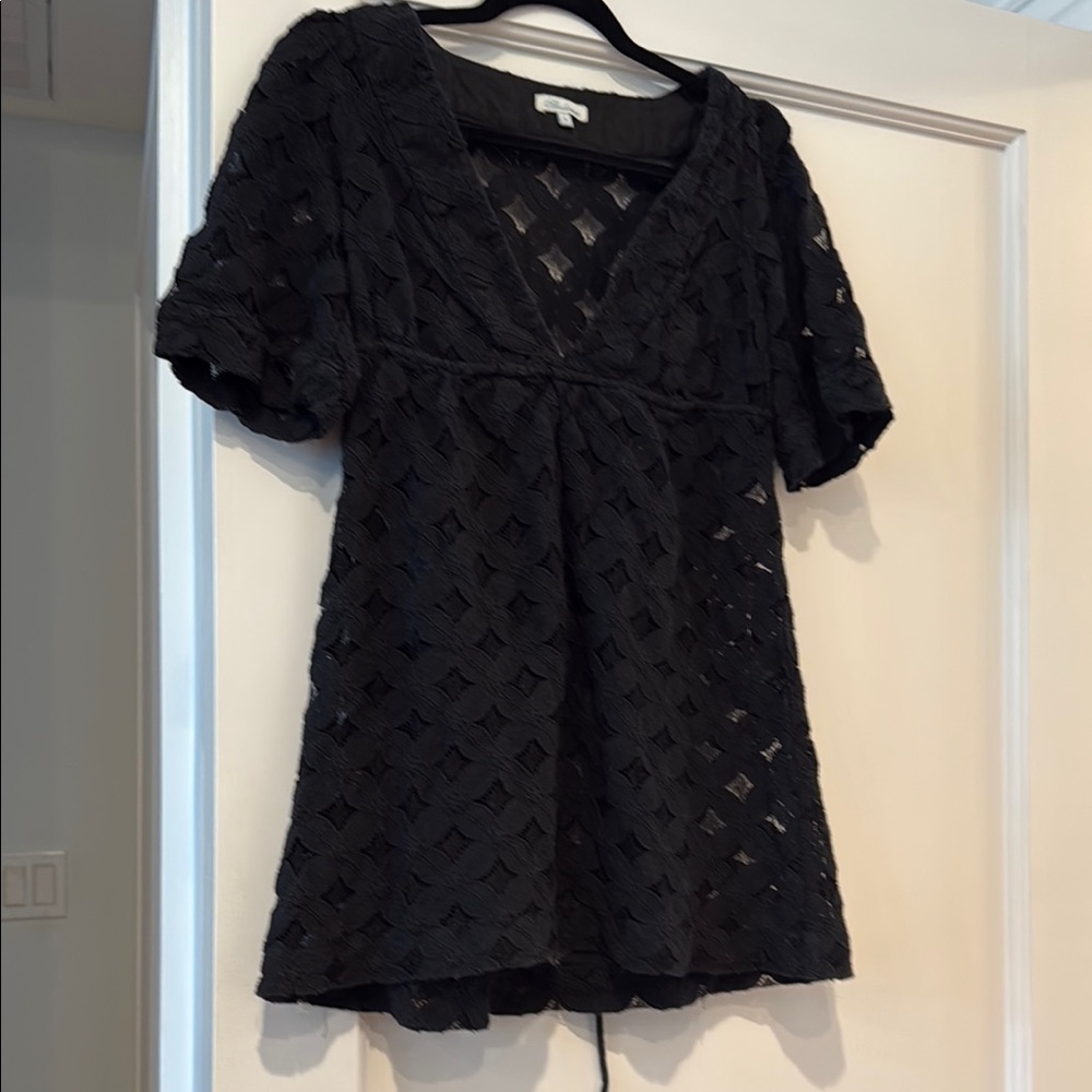 Shoshanna Black Lace Swim Coverup